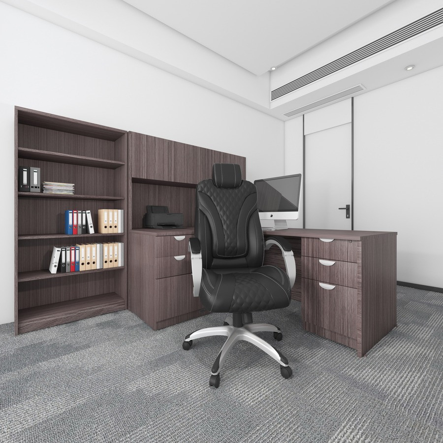 Norstar Office Products Inc Boss B8871-BK Boss Hinged Arm Executive Chair