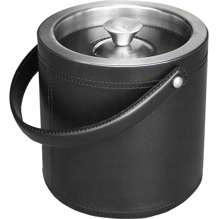 Dacasso Limited, Inc Dacasso D1049 Dacasso Leather 3-Piece Ice Bucket Set