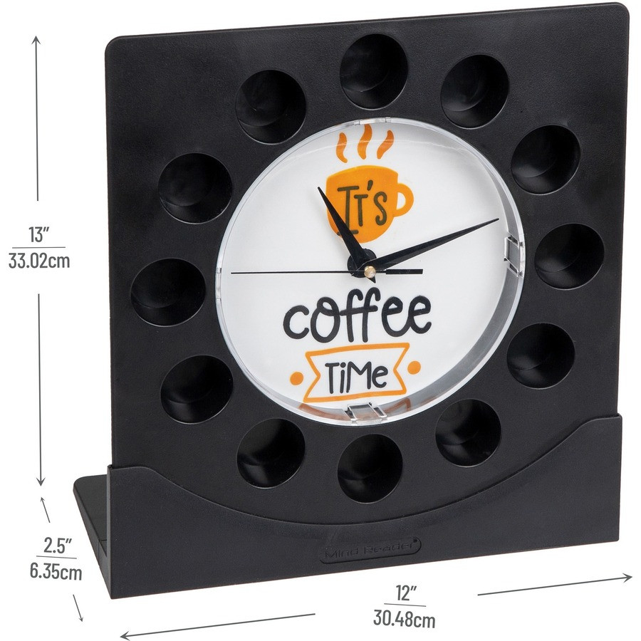 Mind Reader Products Mind Reader PODCLOCK Mind Reader Anchor Coffee Pod Holder with Clock