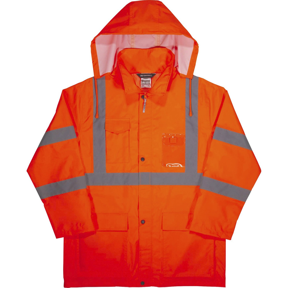 Tenacious Holdings, Inc GloWear 24368 GloWear 8366 Lightweight Hi-Vis Rain Jacket - Type R, Class 3