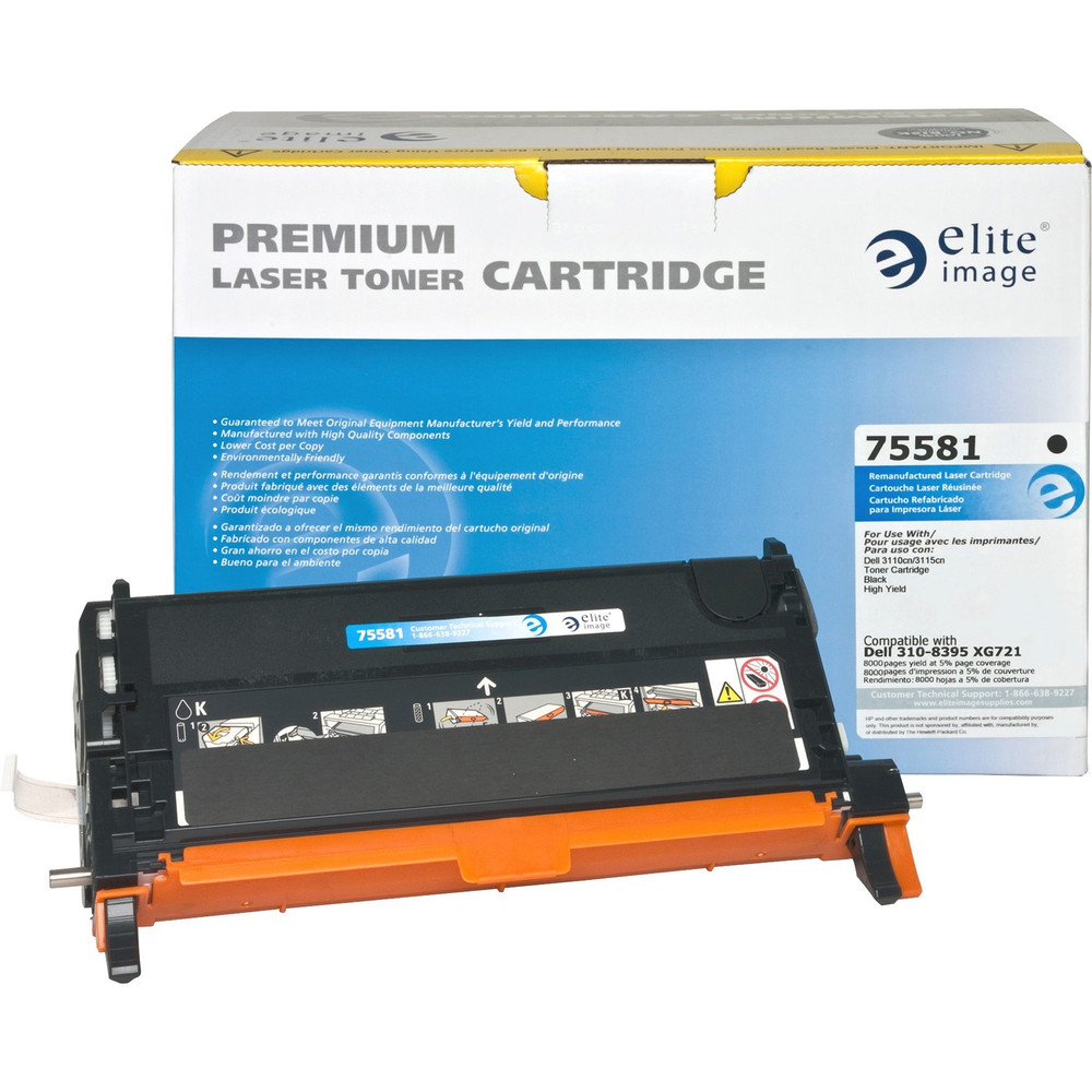 Elite Image 75581 Elite Image Remanufactured High Yield Laser Toner Cartridge - Alternative for Dell 310-8395 - Black - 1 Each