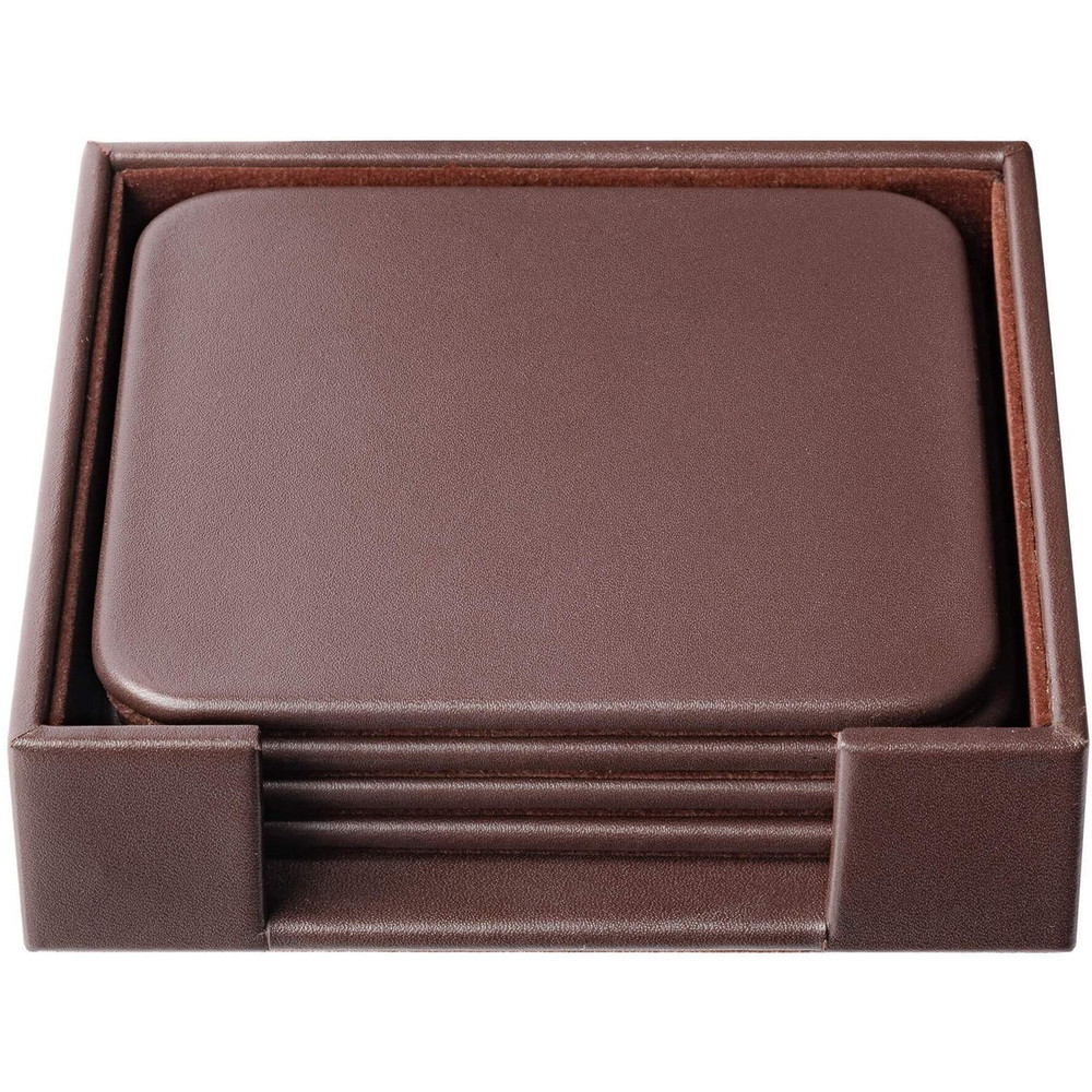Dacasso Limited, Inc Dacasso A3481 Dacasso Leather Square Coaster Set