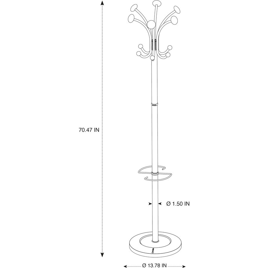 Alba, Inc Alba PMCLAS Alba Classic Coat Stand