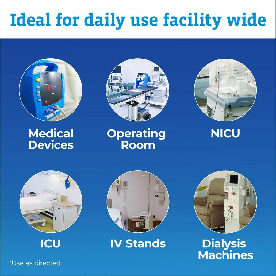 The Clorox Company Clorox Healthcare 30827CT Clorox Healthcare Hydrogen Peroxide Cleaner Disinfectant Wipes