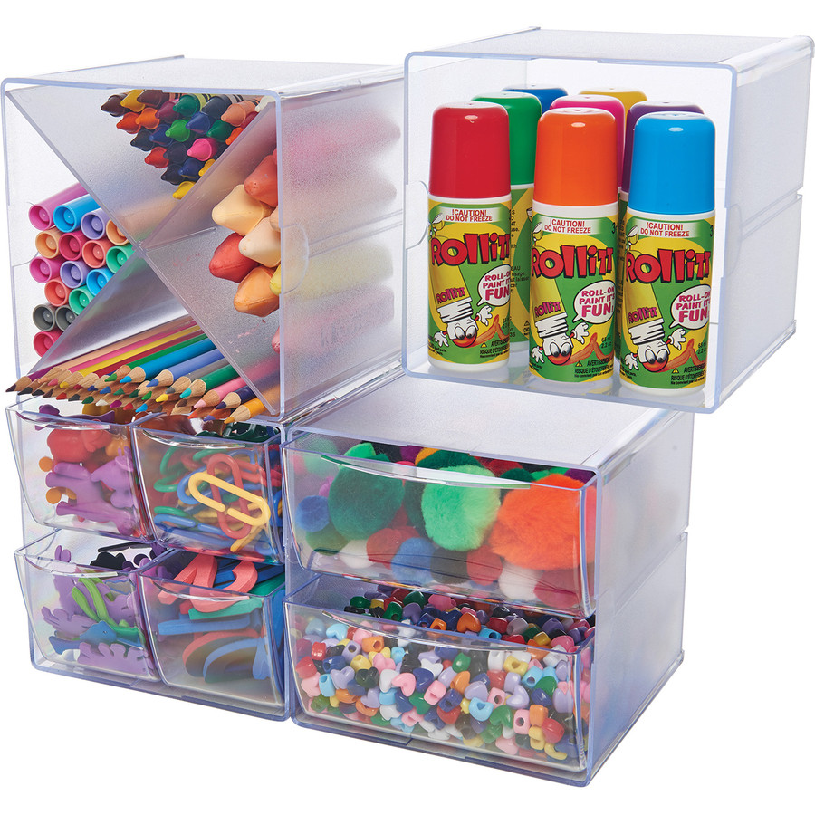 Deflecto, LLC Deflecto 350201 Deflecto Stackable Cube Organizer