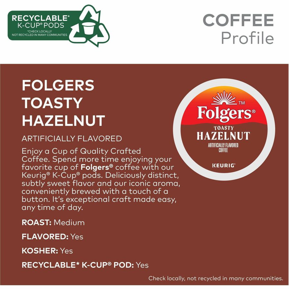 J.M. Smucker Company Folgers&reg; 7463 Folgers&reg; K-Cup Toasty Hazelnut Coffee