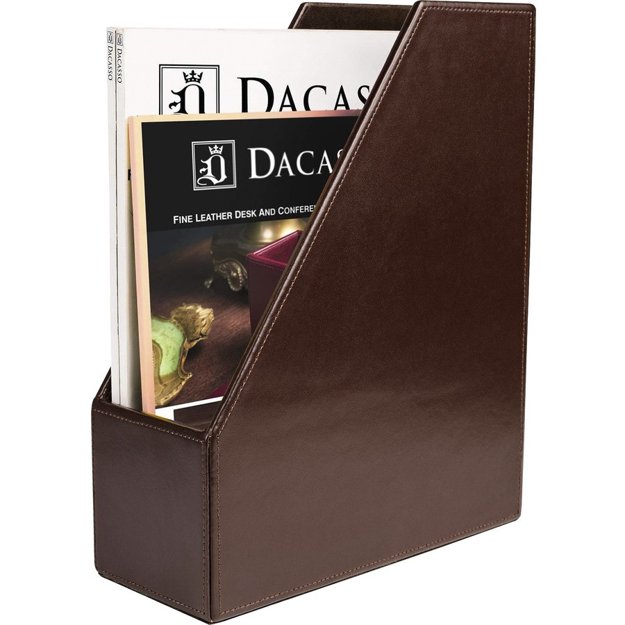 Dacasso Limited, Inc Dacasso A3682 Dacasso Bonded Leather Magazine Rack