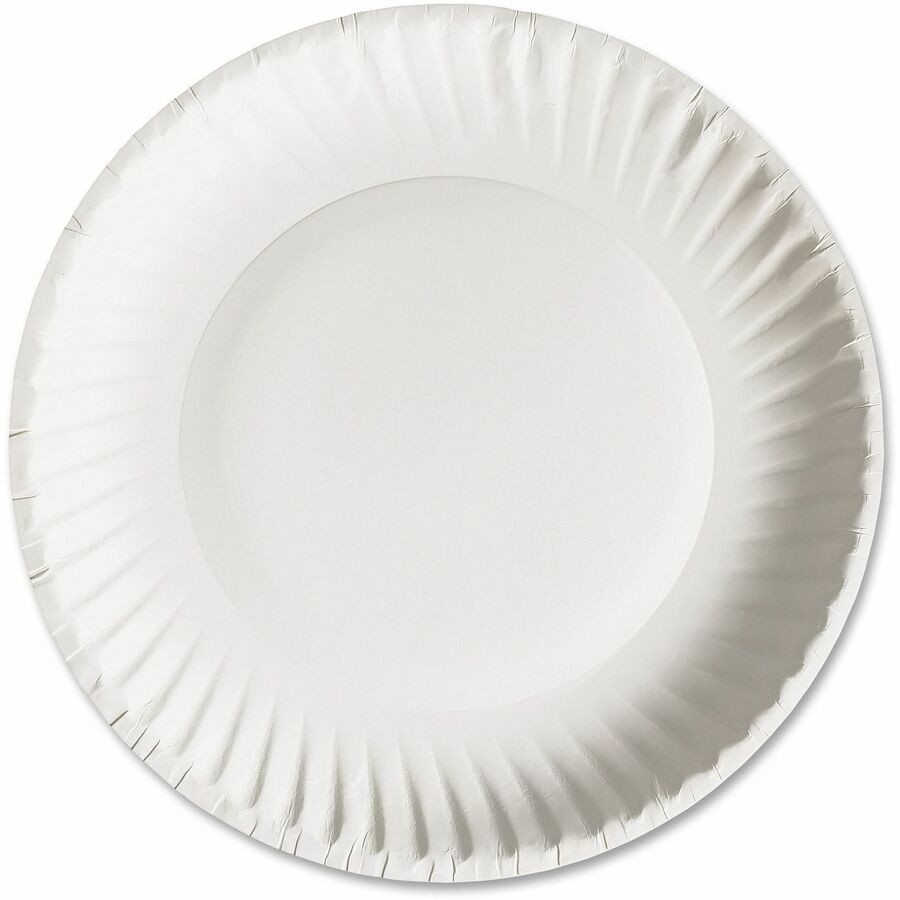AJM Packaging Corporation AJM PP9GREWH AJM Green Label 9" Economy Paper Plates