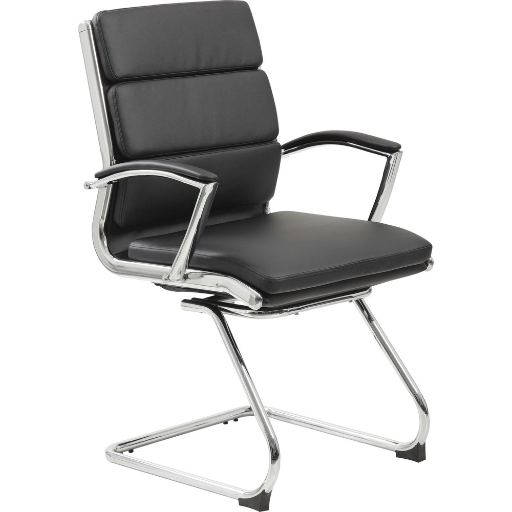 Norstar Office Products Inc Boss B9479BK Boss Contemporary Executive Guest Chair In Caressoft Plus