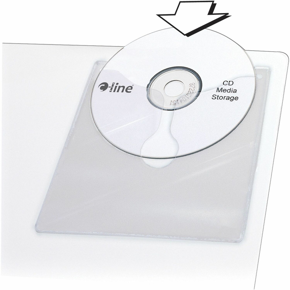 C-Line Products, Inc C-Line 70568 C-Line Self-Adhesive CD Holder