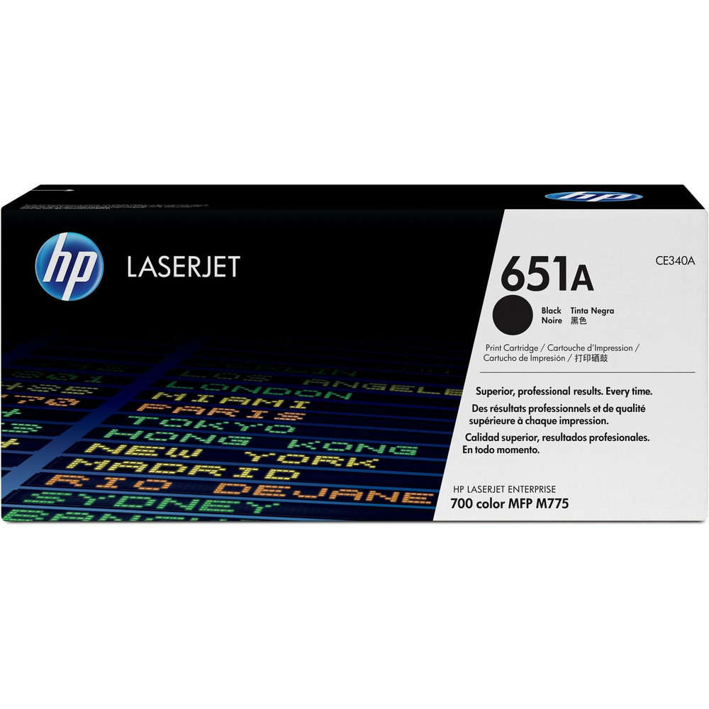 HP Inc. HP CE340A HP 651A (CE340A) Original Laser Toner Cartridge - Single Pack - Black - 1 Each HP Inc. HP CE340A HP 651A (CE340A) Original Laser Toner Cartridge - Single Pack - Black - 1 Each