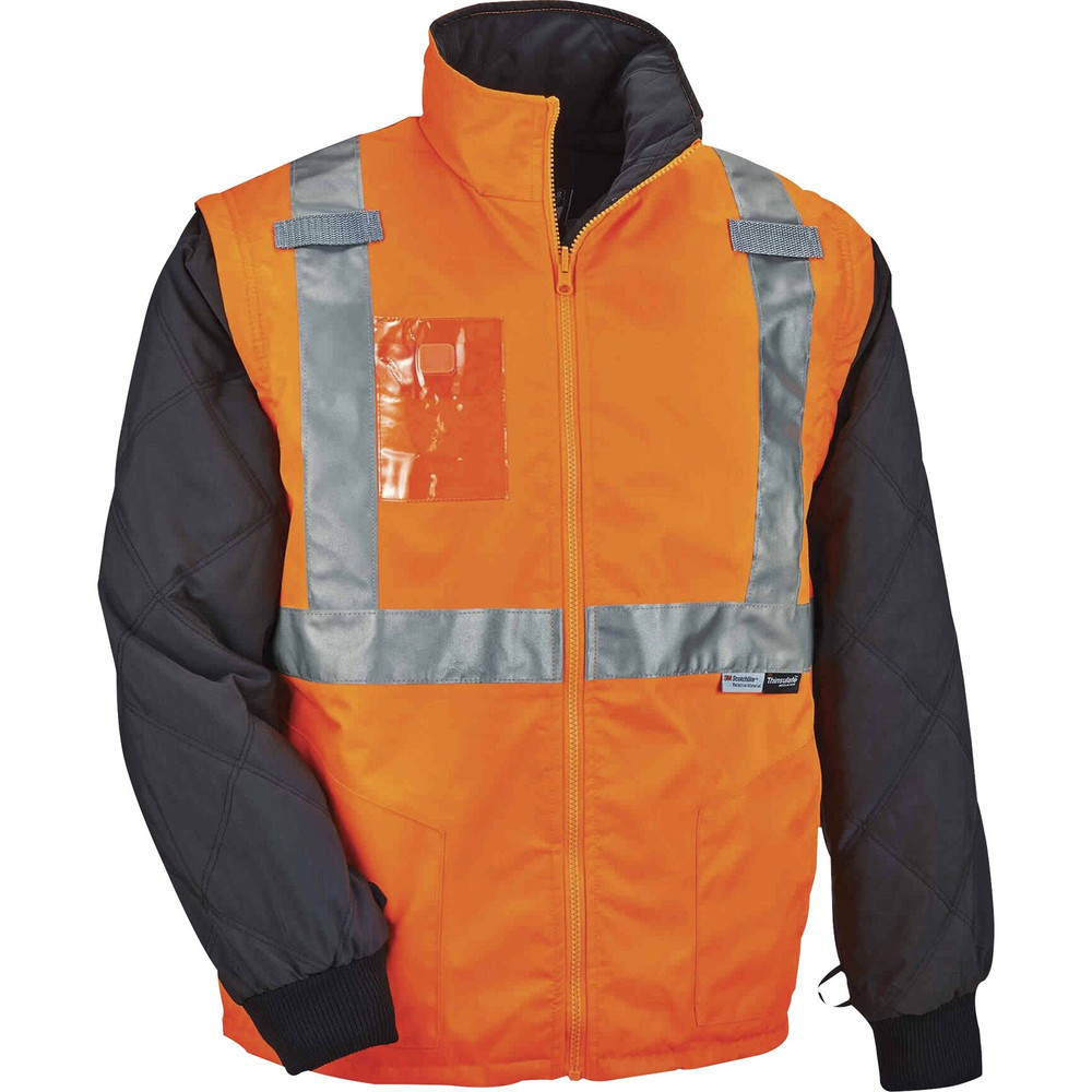 Tenacious Holdings, Inc GloWear 25513 GloWear 8287 Type R Class 2 Hi-Vis Jacket w/ Removable Sleeves