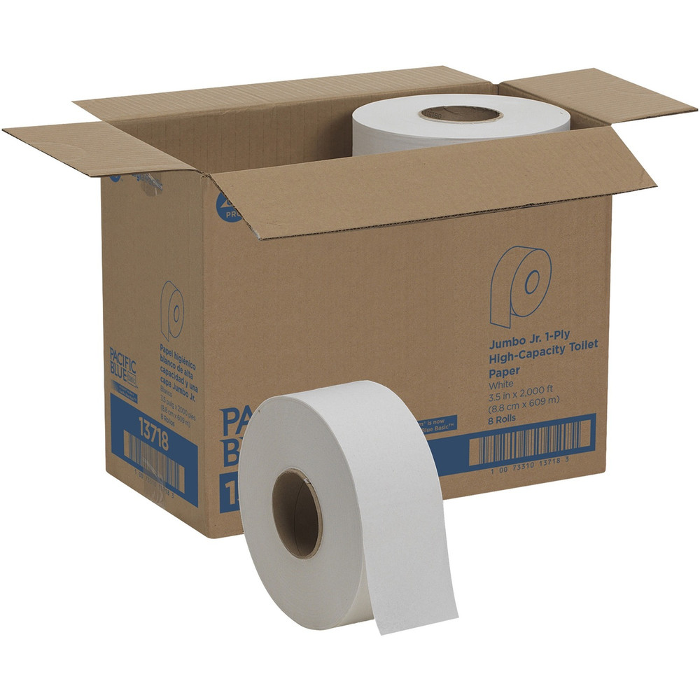 Georgia Pacific Corp. Pacific Blue Basic 13718 Pacific Blue Basic Jumbo Jr. High-Capacity Toilet Paper