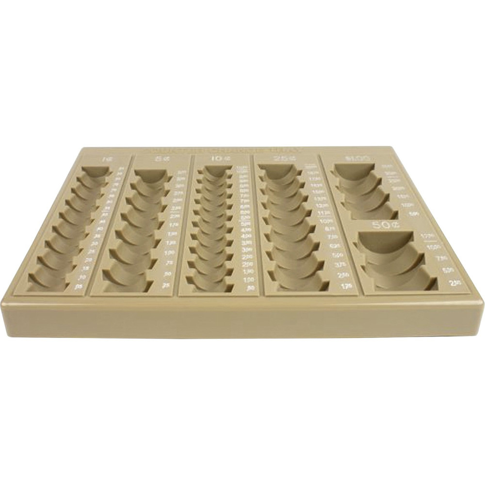 CONTROLTEK USA ControlTek 500025 ControlTek 6-Denomination Self Counting Loose Coin Tray