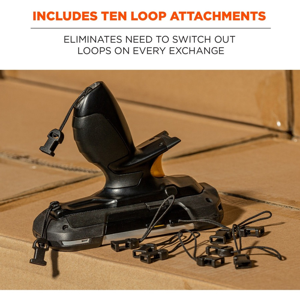 Tenacious Holdings, Inc Squids 19165 Squids 3133 Barcode Scanner Lanyard - Loop Attachment Replacements (10-Pack)
