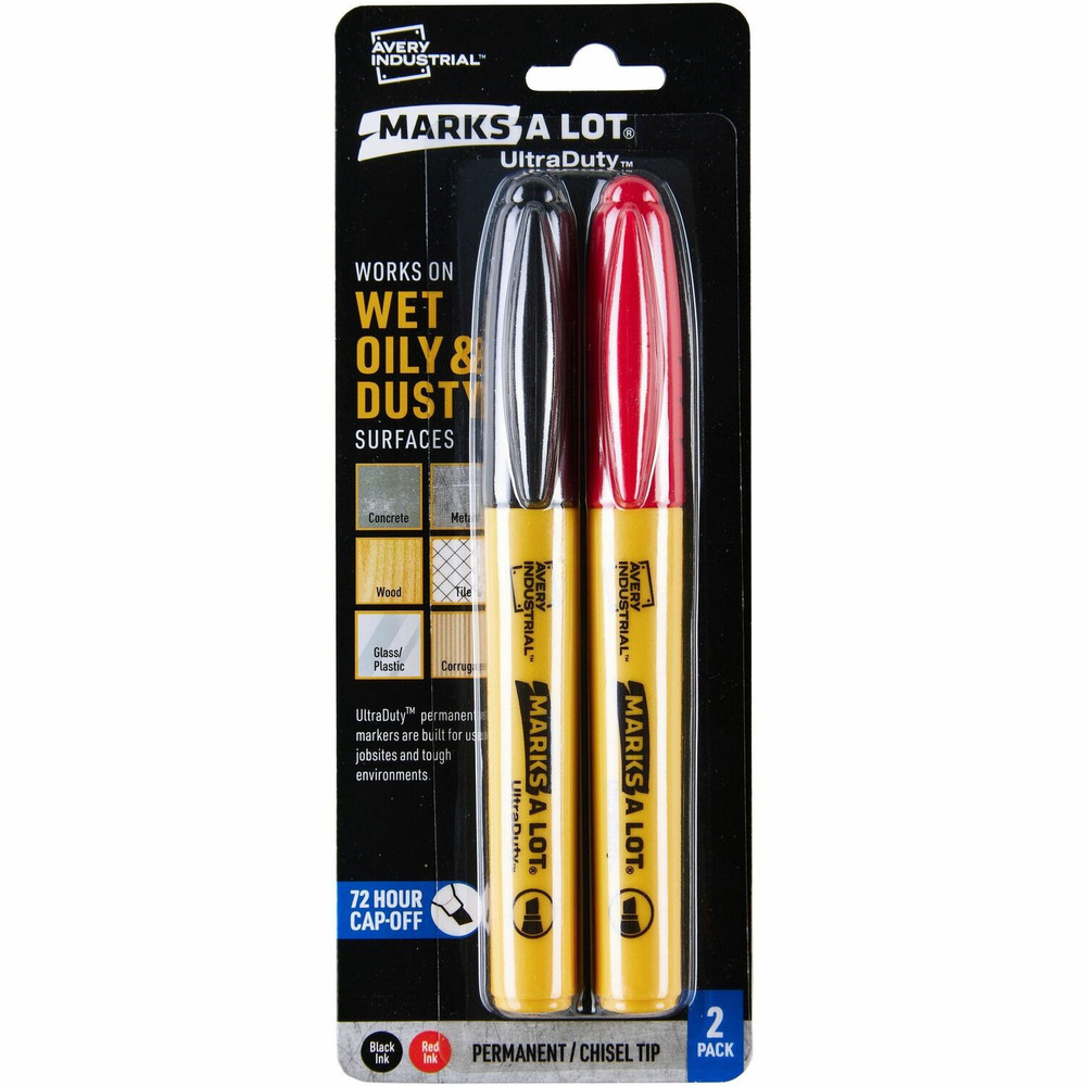 Avery Avery® 29863 Avery® UltraDuty Markers, Chisel Tip, 2 Assorted Markers (29863) Avery Avery® 29863 Avery® UltraDuty Markers, Chisel Tip, 2 Assorted Markers (29863)