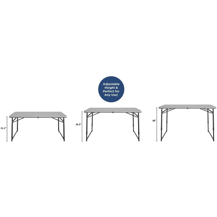Dorel Industries, Inc Cosco 14400GRY1E Cosco Fold Portable Indoor/Outdoor Utility Table