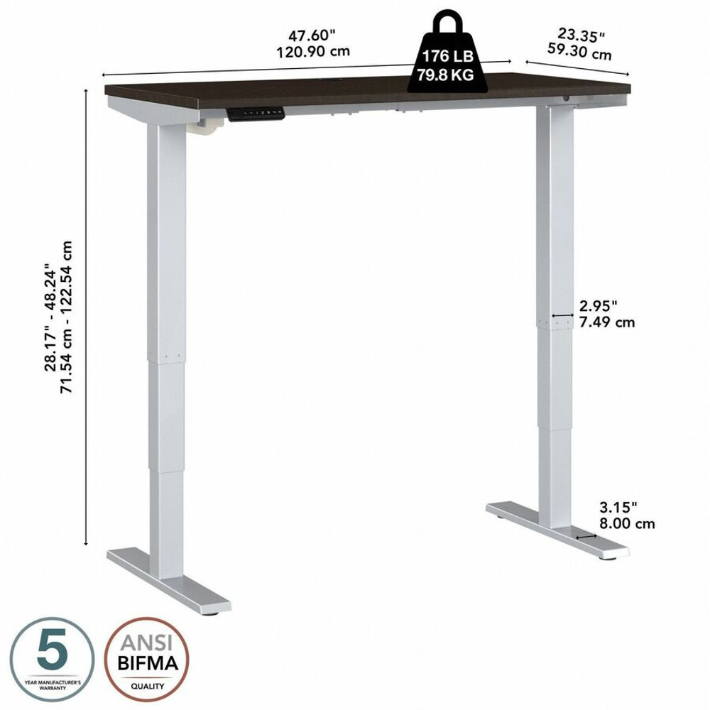 Bush Industries, Inc Bush Business Furniture M4S4824MRSK Bush Business Furniture Move 40 Series 48w X 24d Electric Height Adjustable Standing Desk