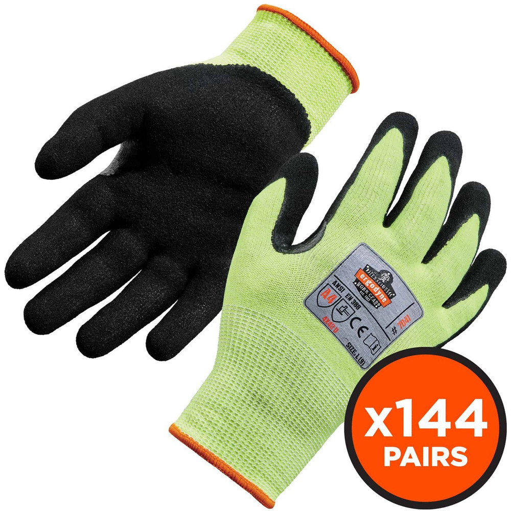 Tenacious Holdings, Inc Ergodyne 17823 Ergodyne ProFlex 7041 Hi-Vis Nitrile-Coated Level 4 Cut Gloves