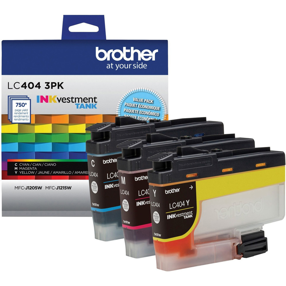 Brother Industries, Ltd Brother LC4043PKS Brother INKvestment LC4043PK Original Standard Yield Inkjet Ink Cartridge - Cyan, Magenta, Yellow - 3 Pack