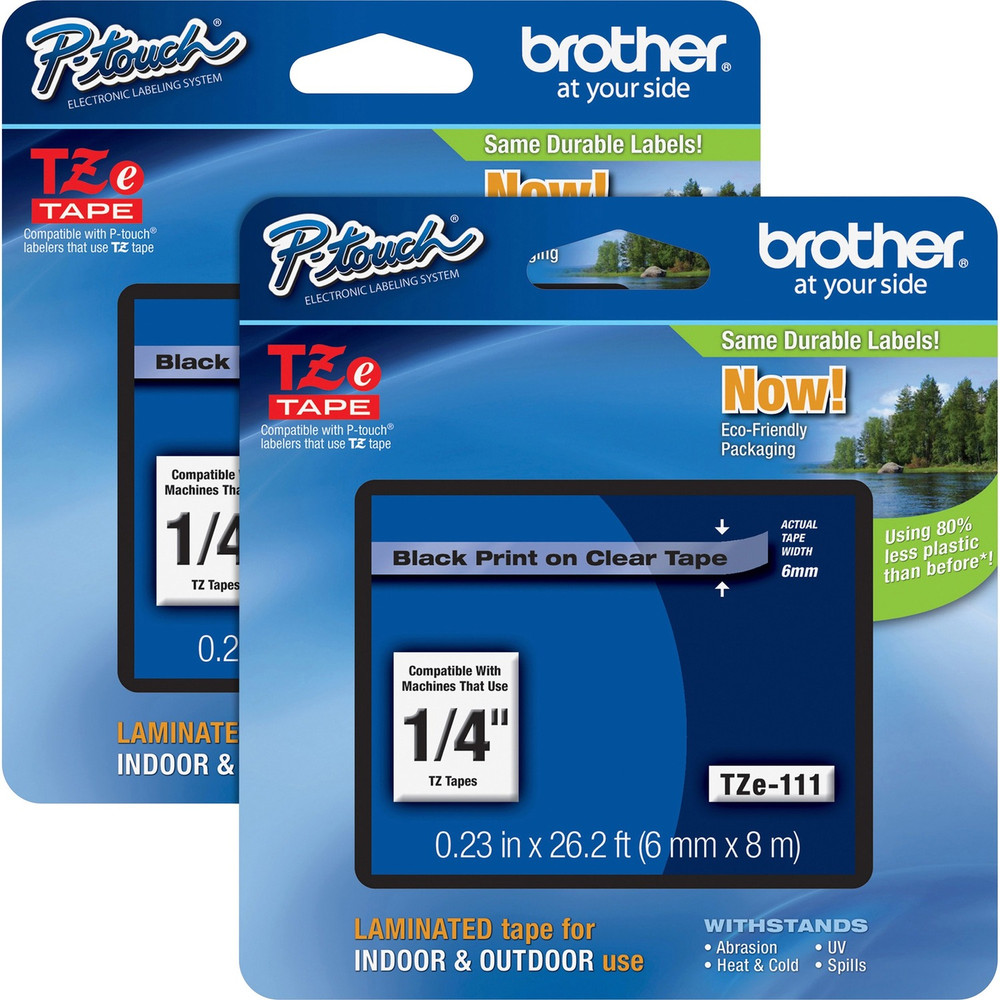 Brother Industries, Ltd Brother TZE111BD Brother P-touch TZe Laminated Tape Cartridges