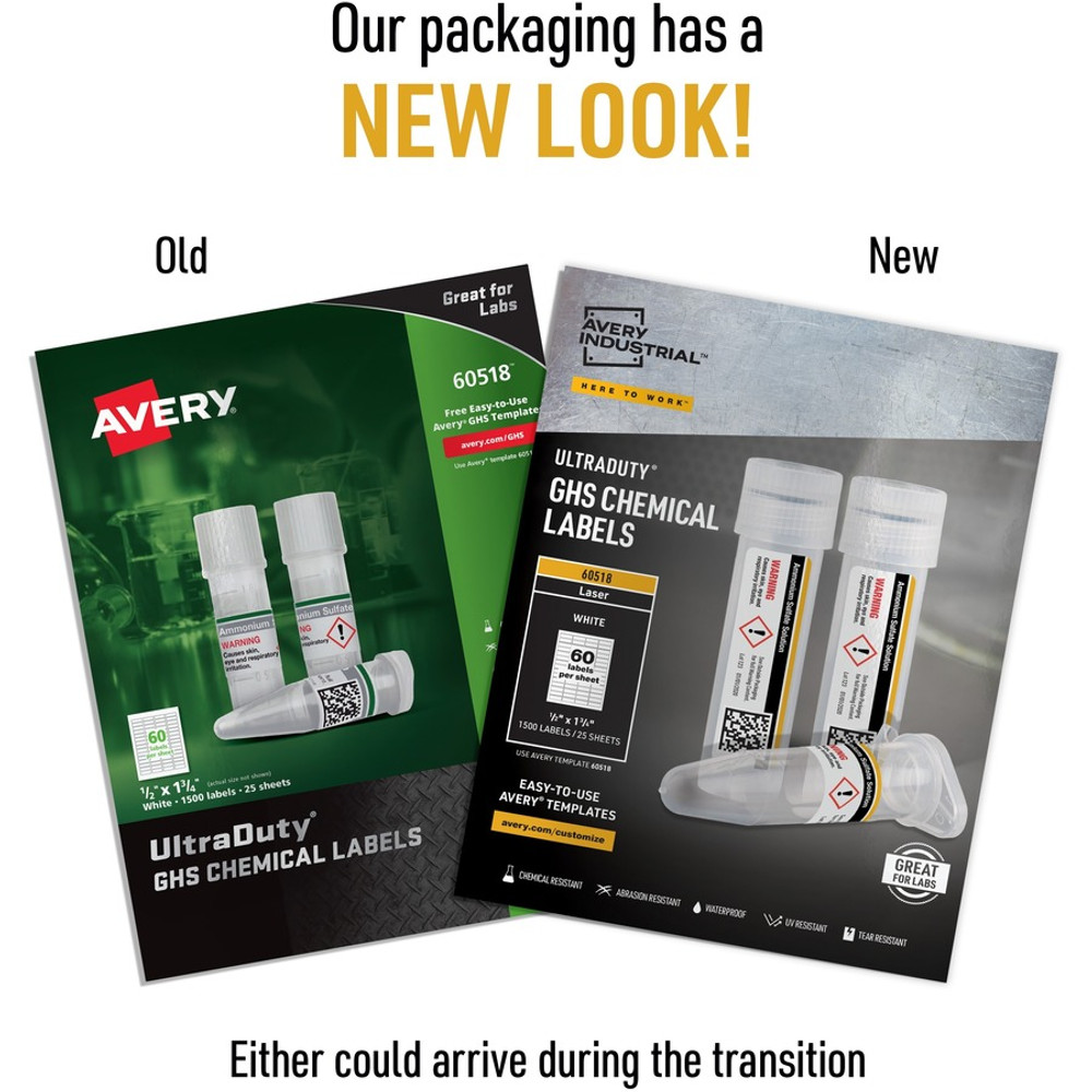 Avery Avery&reg; 60518 Avery&reg; UltraDuty Chemical Label
