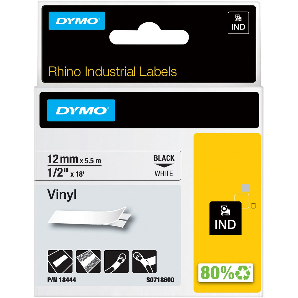 Newell Brands Dymo 18444 Dymo Rhino Industrial Vinyl Labels Newell Brands Dymo 18444 Dymo Rhino Industrial Vinyl Labels