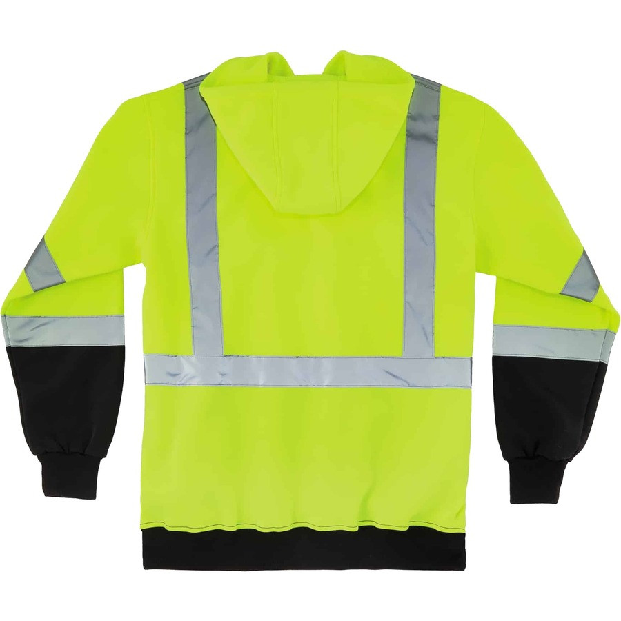 Tenacious Holdings, Inc GloWear 21846 GloWear Zip-Up Hi-Vis Hooded Sweatshirt