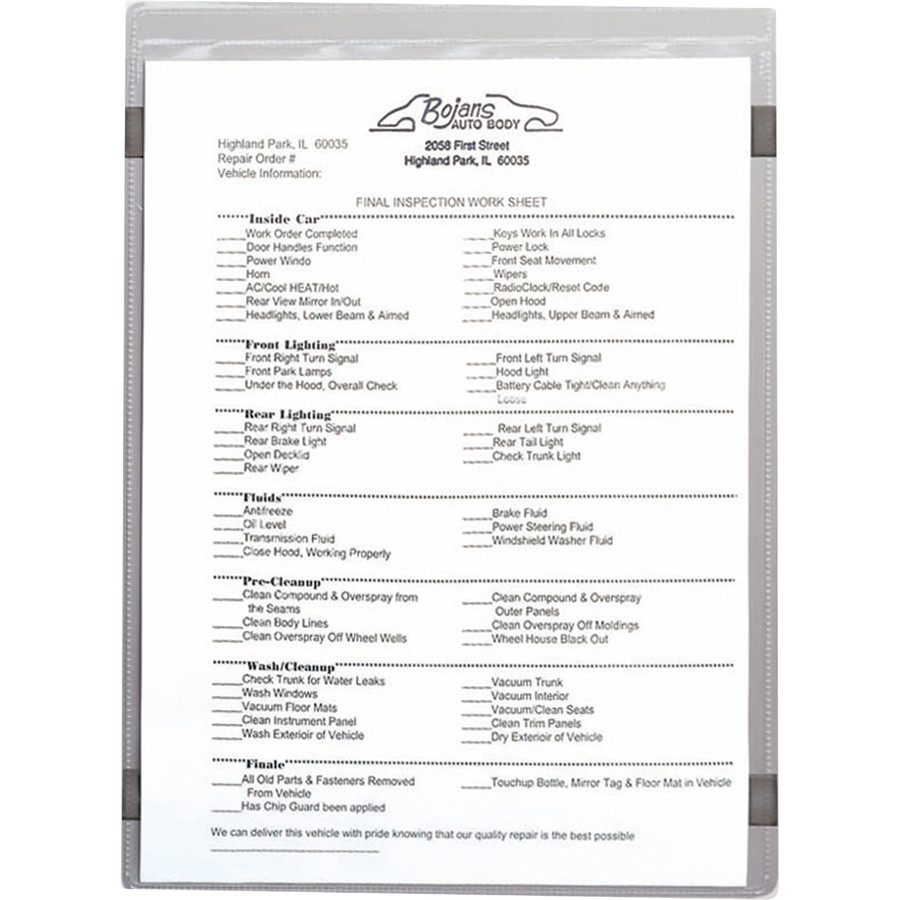 C-Line Products, Inc C-Line 83911 C-Line Magnetic Vinyl Shop Ticket Holders, Welded