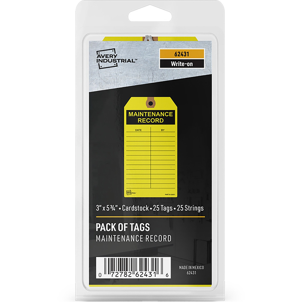 Avery Avery&reg; 62431 Avery&reg; Preprinted MAINTENANCE RECORD Hang Tags