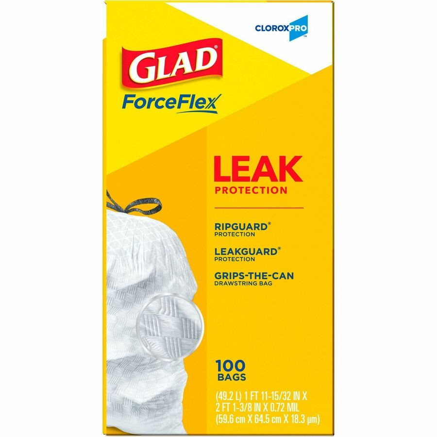 The Clorox Company Glad 78526BD Glad ForceFlex Tall Kitchen Drawstring Trash Bags