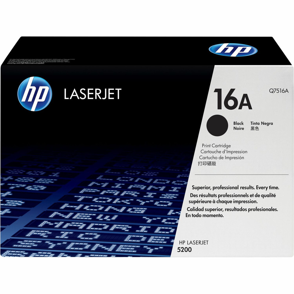 HP Inc. HP Q7516A HP 16A (Q7516A) Original Laser Toner Cartridge - Single Pack - Black - 1 Each HP Inc. HP Q7516A HP 16A (Q7516A) Original Laser Toner Cartridge - Single Pack - Black - 1 Each