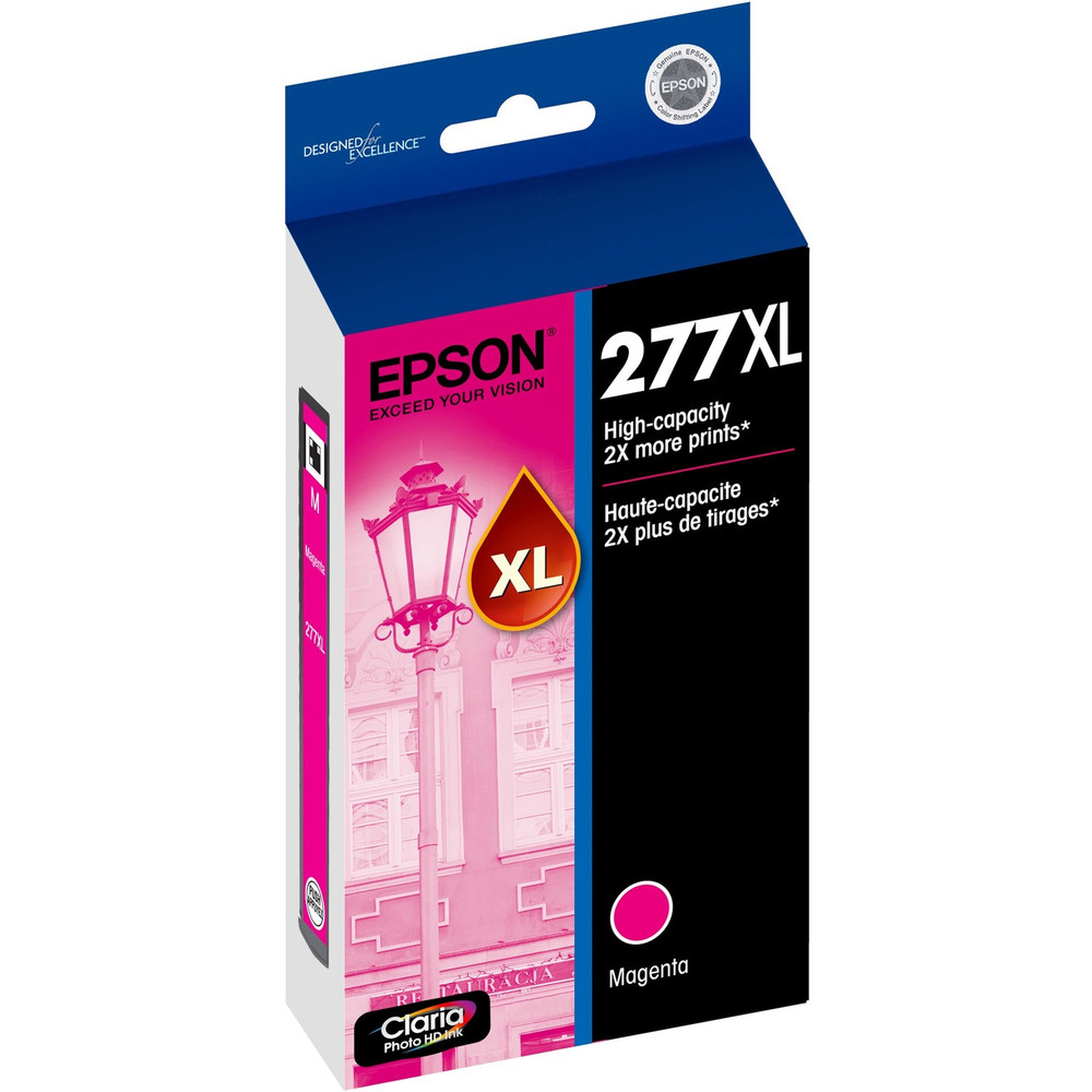 Epson Corporation Epson T277XL320-S Epson Claria 277XL Original High Yield Ink Cartridge - Magenta - 1 Each Epson Corporation Epson T277XL320-S Epson Claria 277XL Original High Yield Ink Cartridge - Magenta - 1 Each
