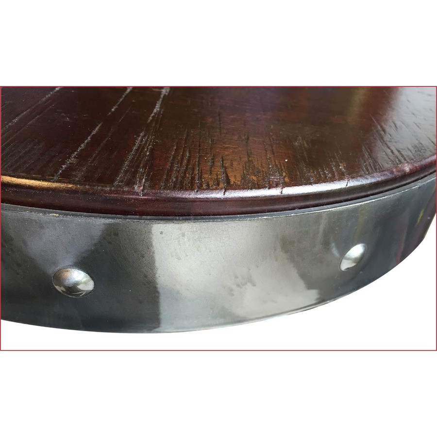 Holland Bar Stools Co. Holland Bar Stools 910BWBLKVNYL Holland Bar Stools 910 Clear Coat Industrial Adjustable Stool