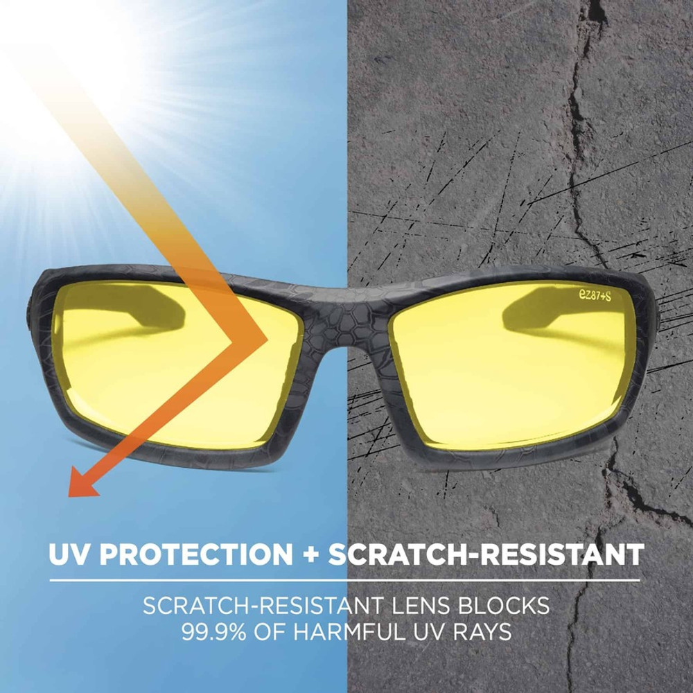 Tenacious Holdings, Inc Skullerz 50550 Skullerz Odin Yellow Lens Safety Glasses