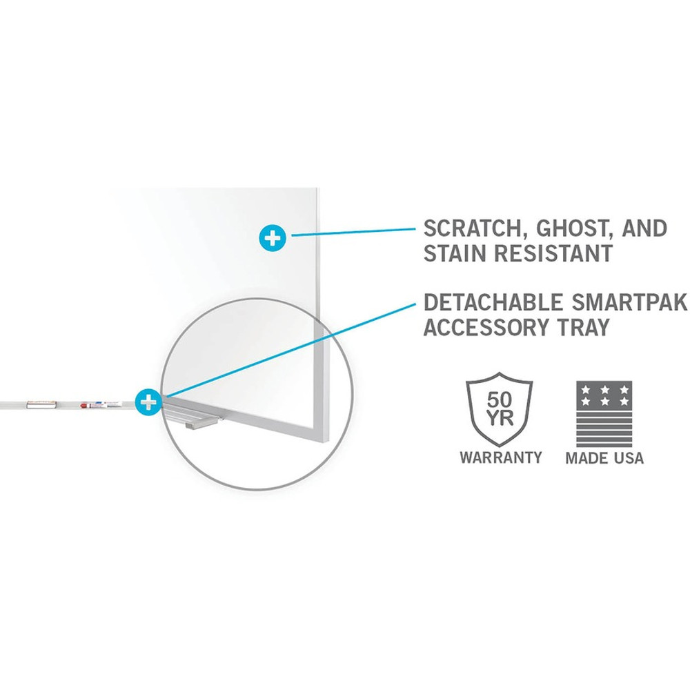 Ghent Manufacturing, Inc Ghent M1P-56-4 Ghent 5'H Projection Porcelain Whiteboard