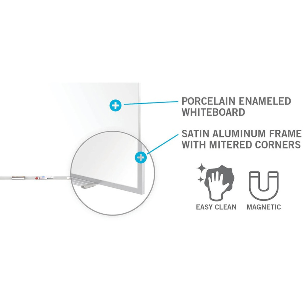 Ghent Manufacturing, Inc Ghent M1P-56-4 Ghent 5'H Projection Porcelain Whiteboard