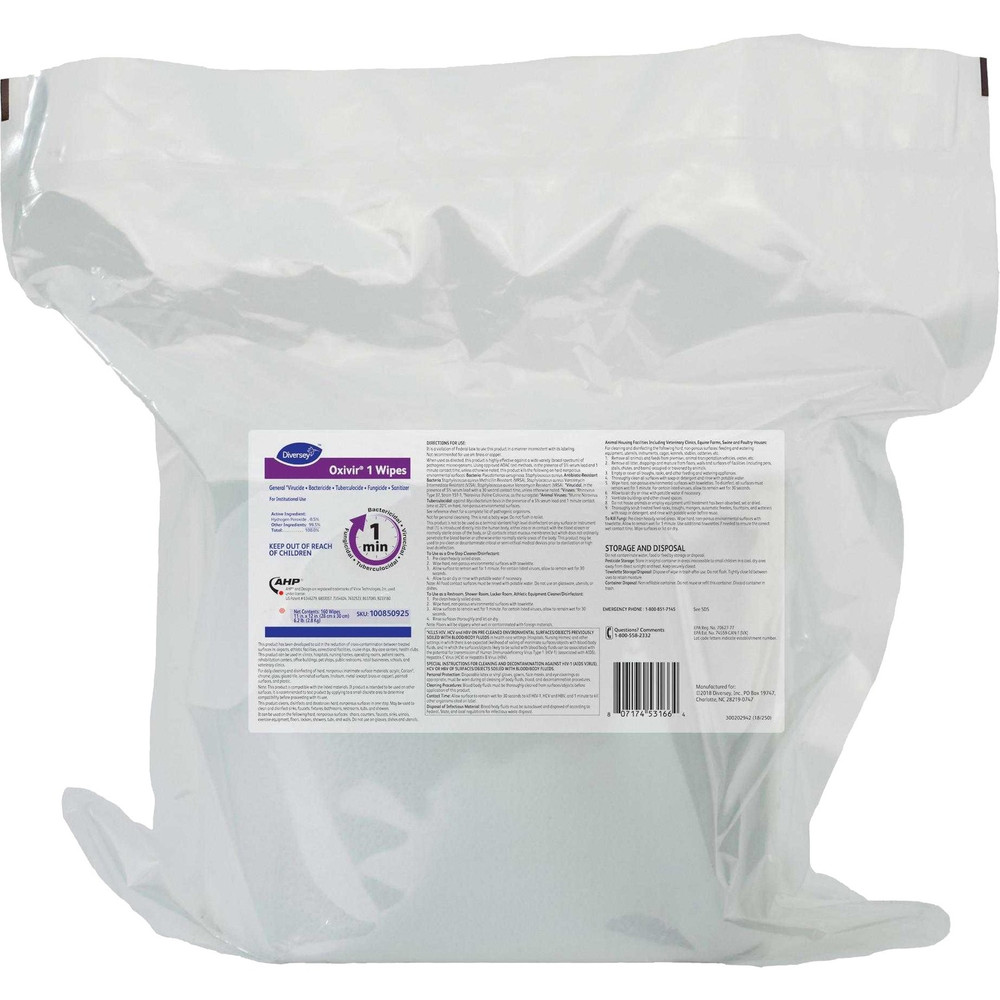 Diversey, Inc Diversey 100850925 Diversey One-Step Ready-to-Use Hospital Disinfectant Cleaner Wipe Diversey, Inc Diversey 100850925 Diversey One-Step Ready-to-Use Hospital Disinfectant Cleaner Wipe