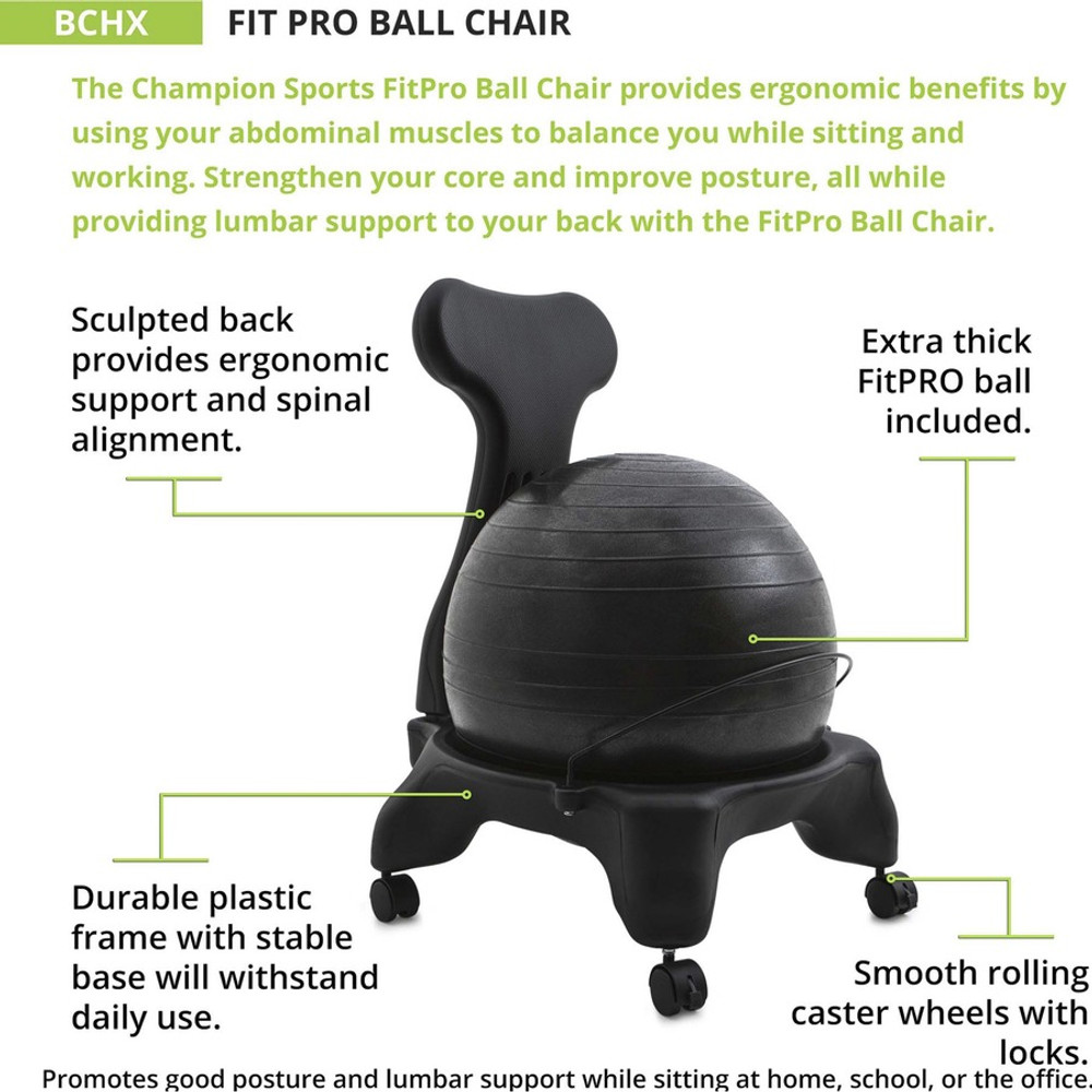Champion Sports BCHX Champion Sports FitPro Ball Chair
