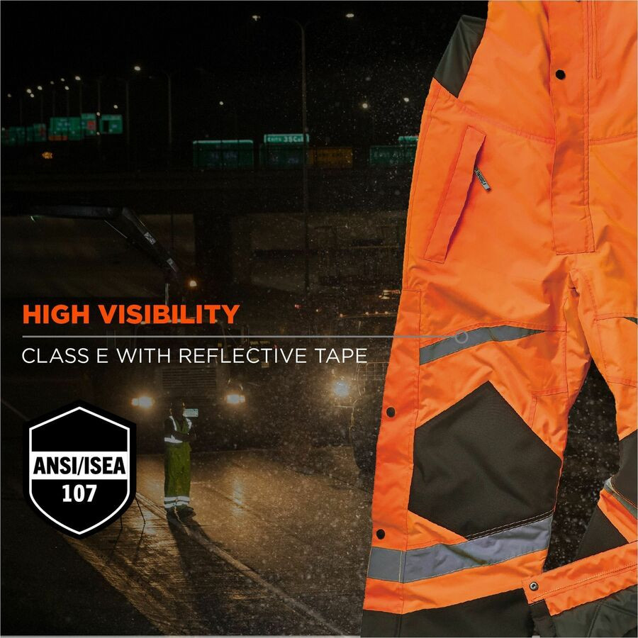 Tenacious Holdings, Inc Ergodyne 25639 Ergodyne 8928 Hi-Vis Insulated Rain Bibs