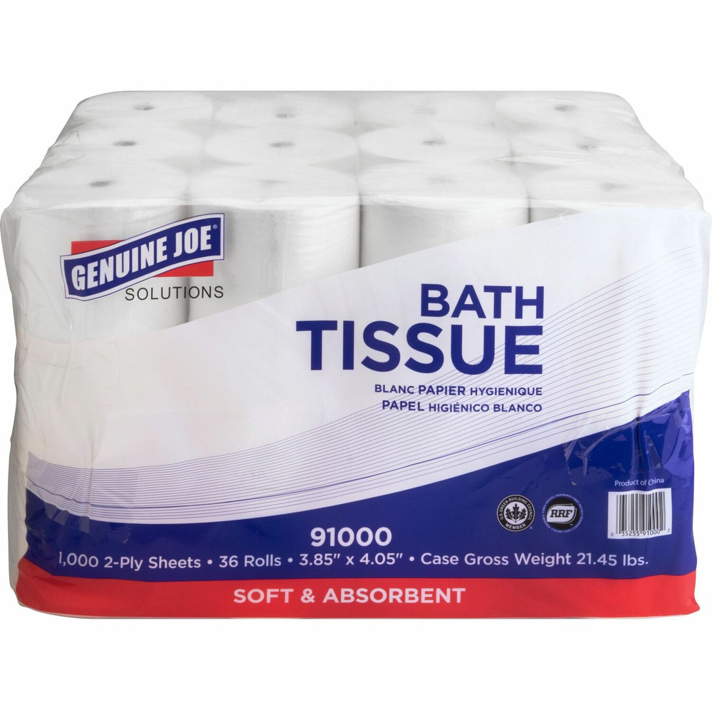 Genuine Joe Genuine Joe Solutions 91000 Genuine Joe Solutions Double Capacity Bath Tissue Genuine Joe Genuine Joe Solutions 91000 Genuine Joe Solutions Double Capacity Bath Tissue