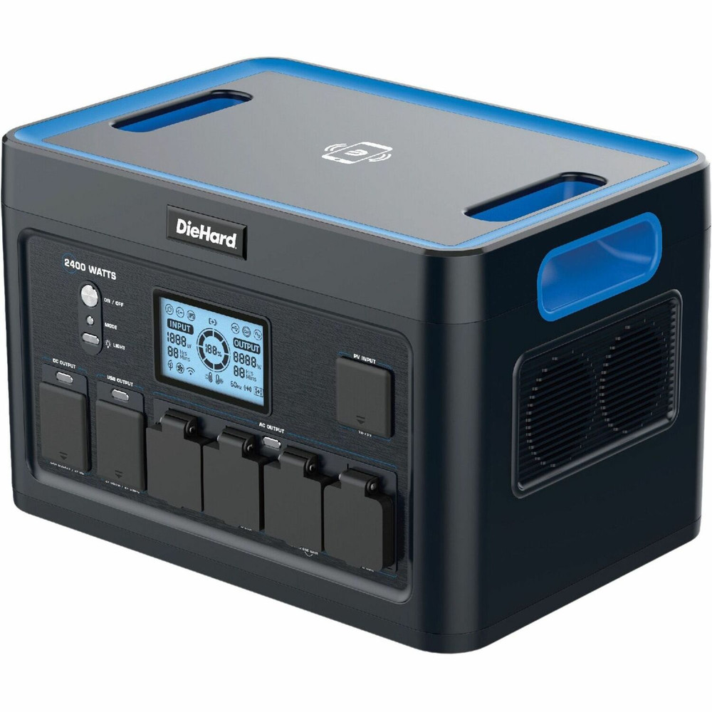 Equity Sales & Marketing, Inc. DieHard DH2000401 DieHard 2400-Watt Lithium-ion Portable Power Station/Solar Generator Equity Sales & Marketing, Inc. DieHard DH2000401 DieHard 2400-Watt Lithium-ion Portable Power Station/Solar Generator