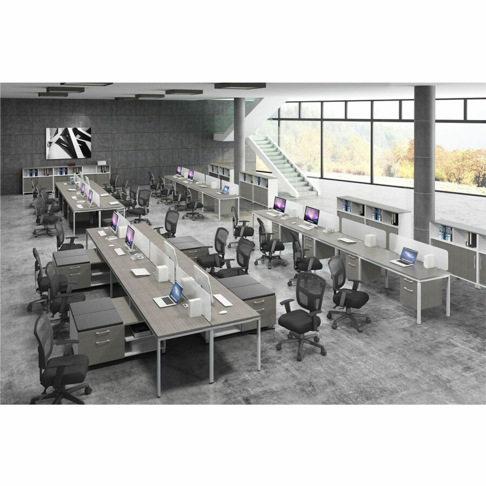 Norstar Office Products Inc Boss SGSD021102 Boss 6 Desks 3 Side by Side and 3 Face to Face with 6 Pedestals Norstar Office Products Inc Boss SGSD021102 Boss 6 Desks 3 Side by Side and 3 Face to Face with 6 Pedestals