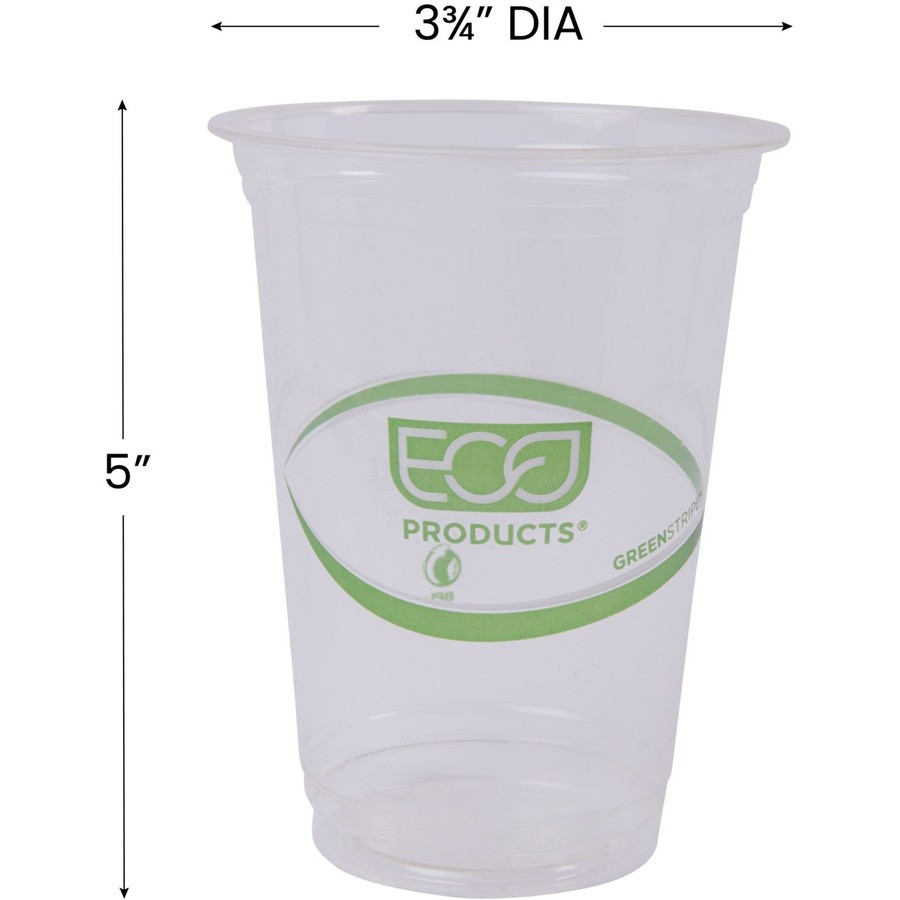 Eco-Products, Inc Eco-Products EPCC16GSACT Eco-Products 16 oz GreenStripe Cold Cups