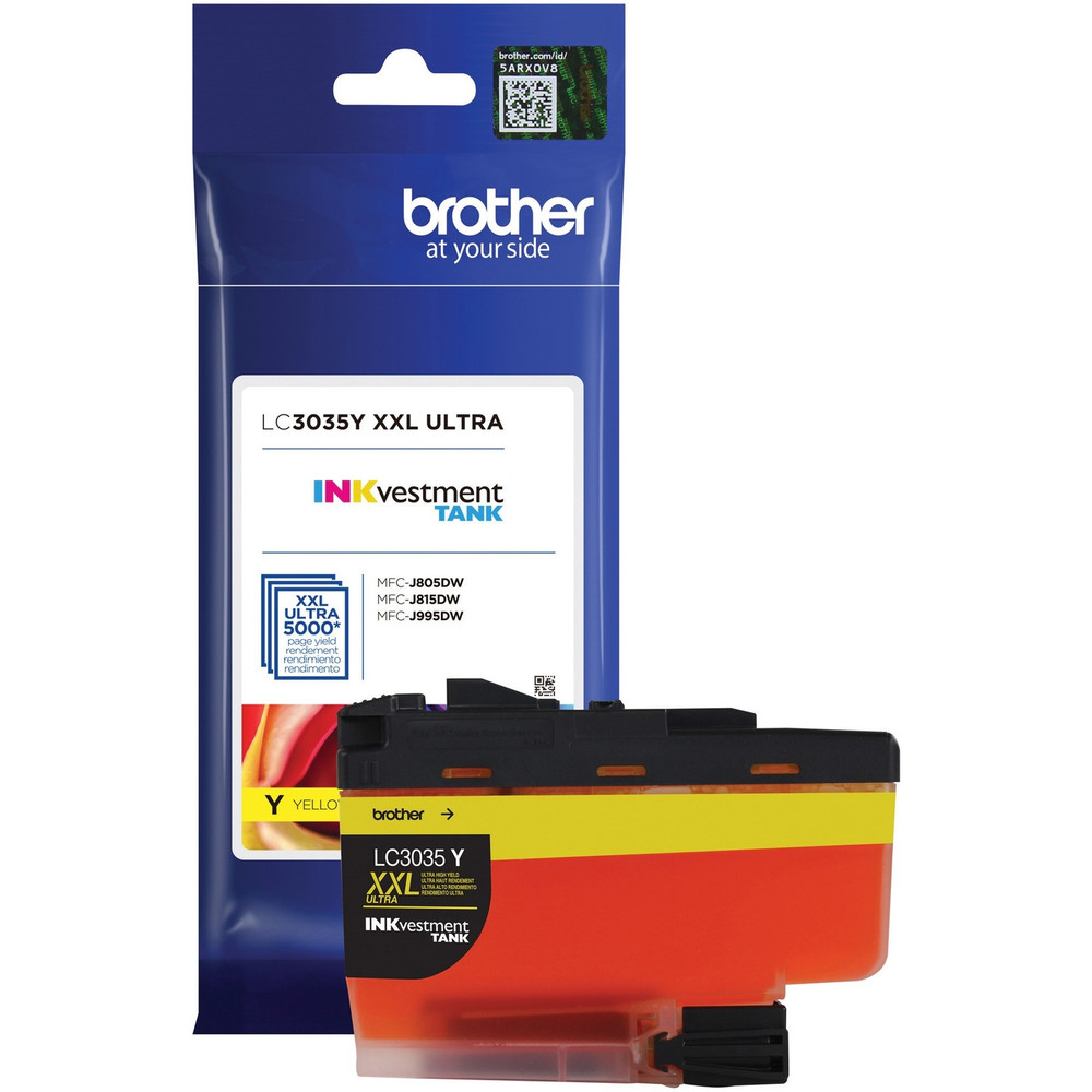 Brother Industries, Ltd Brother LC3035Y Brother Genuine LC3035Y Single Pack Ultra High-yield Yellow INKvestment Tank Ink Cartridge