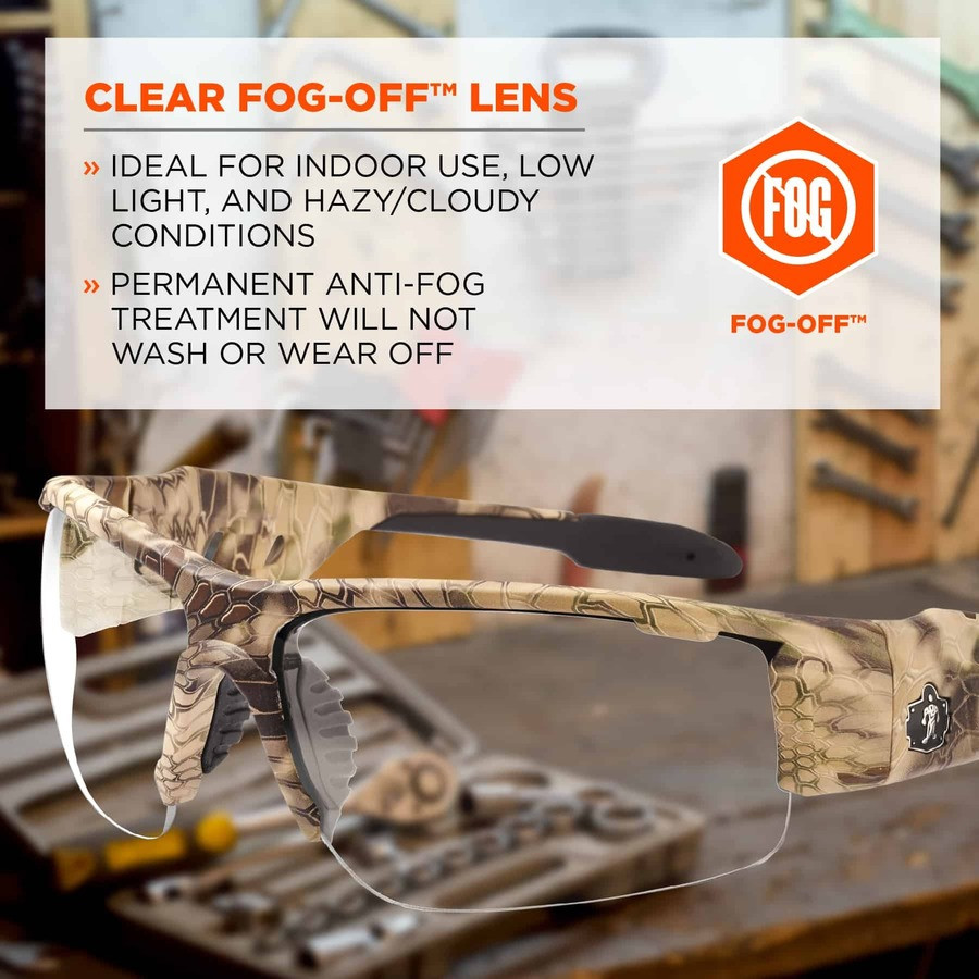 Tenacious Holdings, Inc Skullerz 52303 Skullerz Dagr AF Clear Safety Glasses