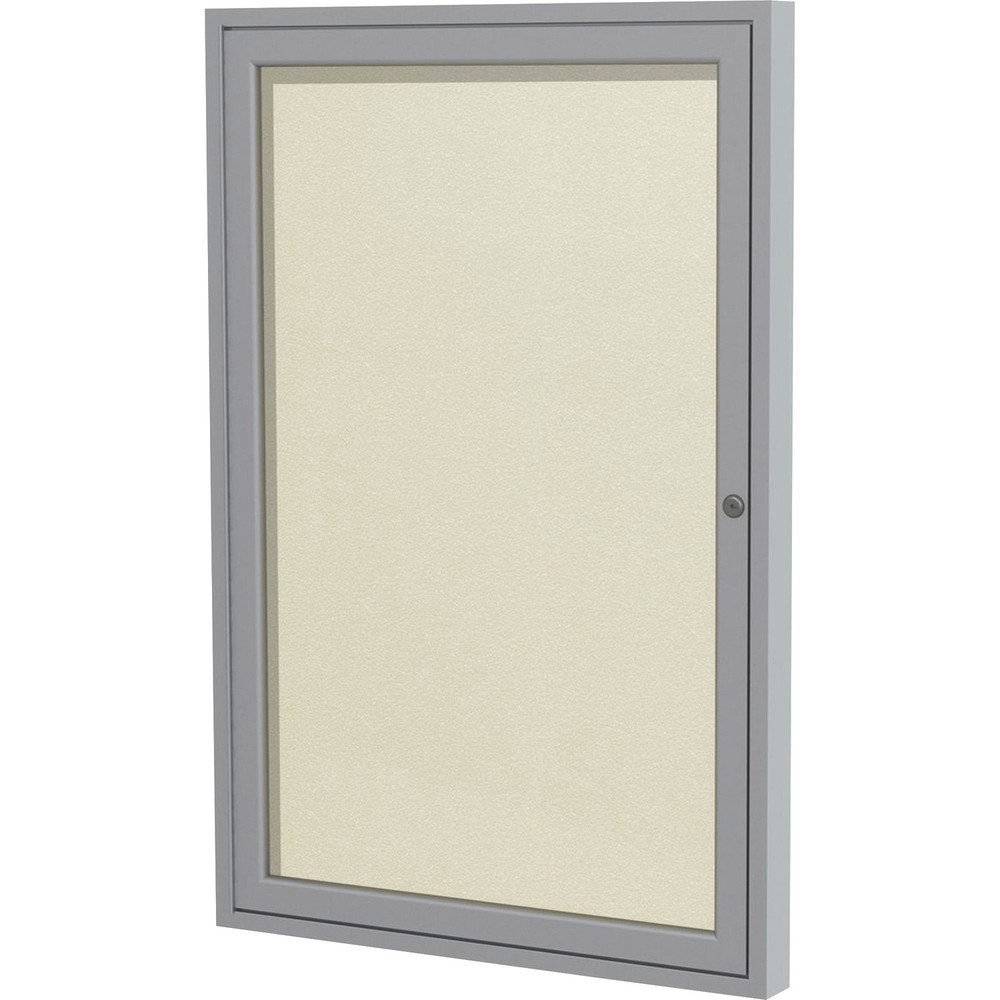 Ghent Manufacturing, Inc Ghent PA12418VX185 Ghent 1 Door Enclosed Vinyl Bulletin Board with Satin Frame