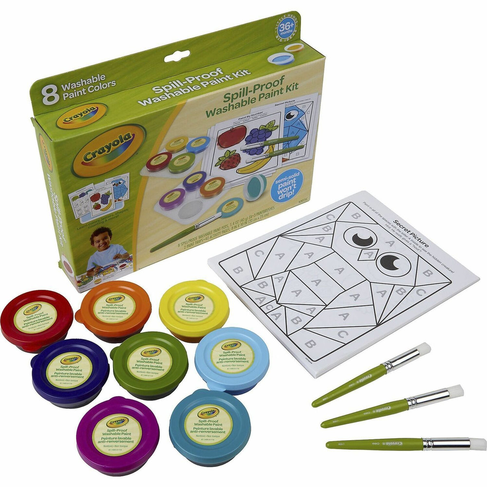 Crayola, LLC Crayola 811518 Crayola Spill Proof Washable Paint Set Crayola, LLC Crayola 811518 Crayola Spill Proof Washable Paint Set