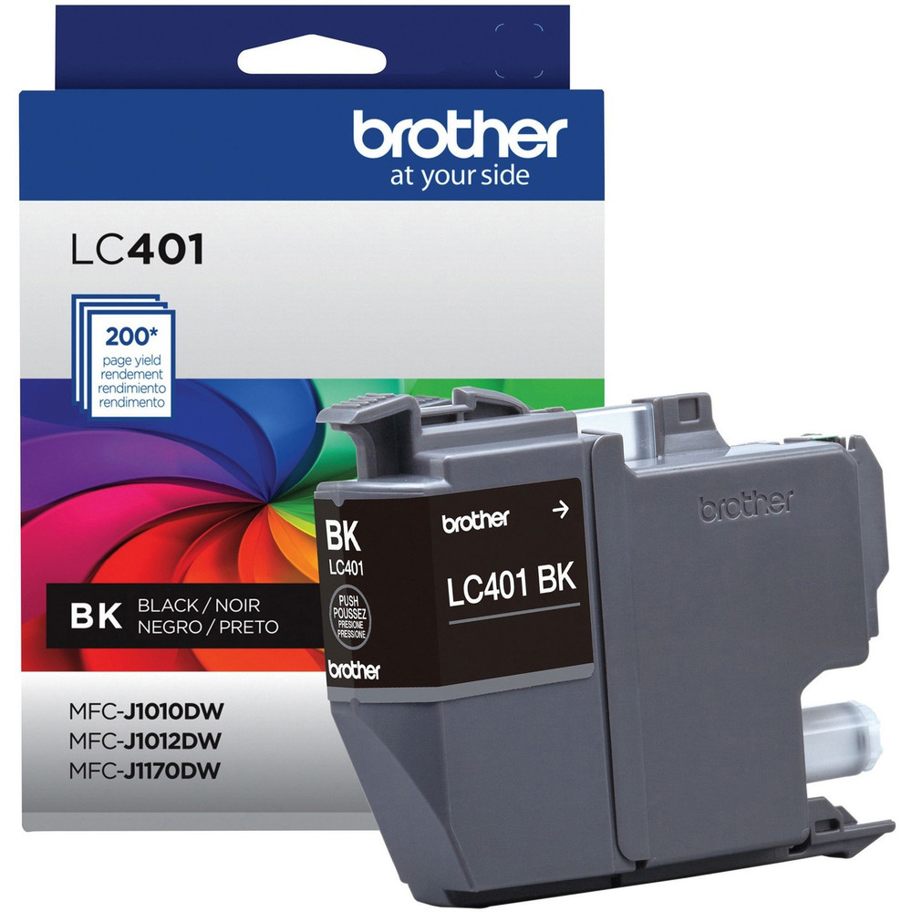 Brother Industries, Ltd Brother LC401BKS Brother LC401BKS Original Standard Yield Inkjet Ink Cartridge - Single Pack - Black - 1 Pack