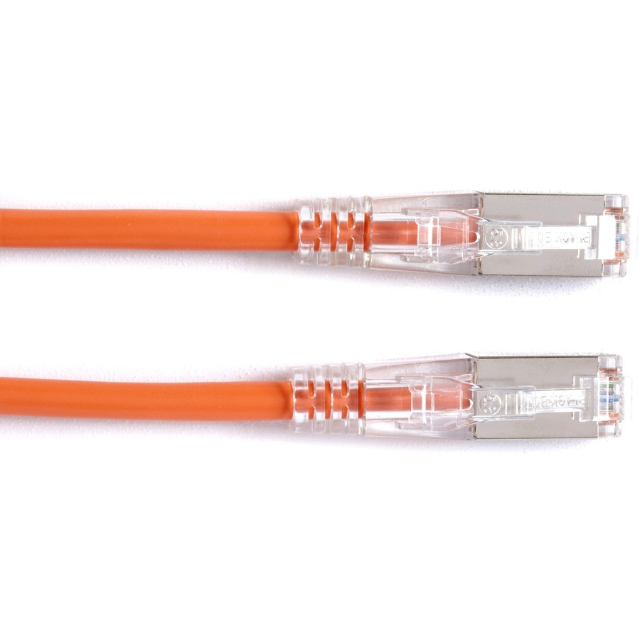 Black Box Corporation Black Box C5EPC70S-OR-15 Black Box GigaBase 3 Cat.5e (F/UTP) Patch Network Cable